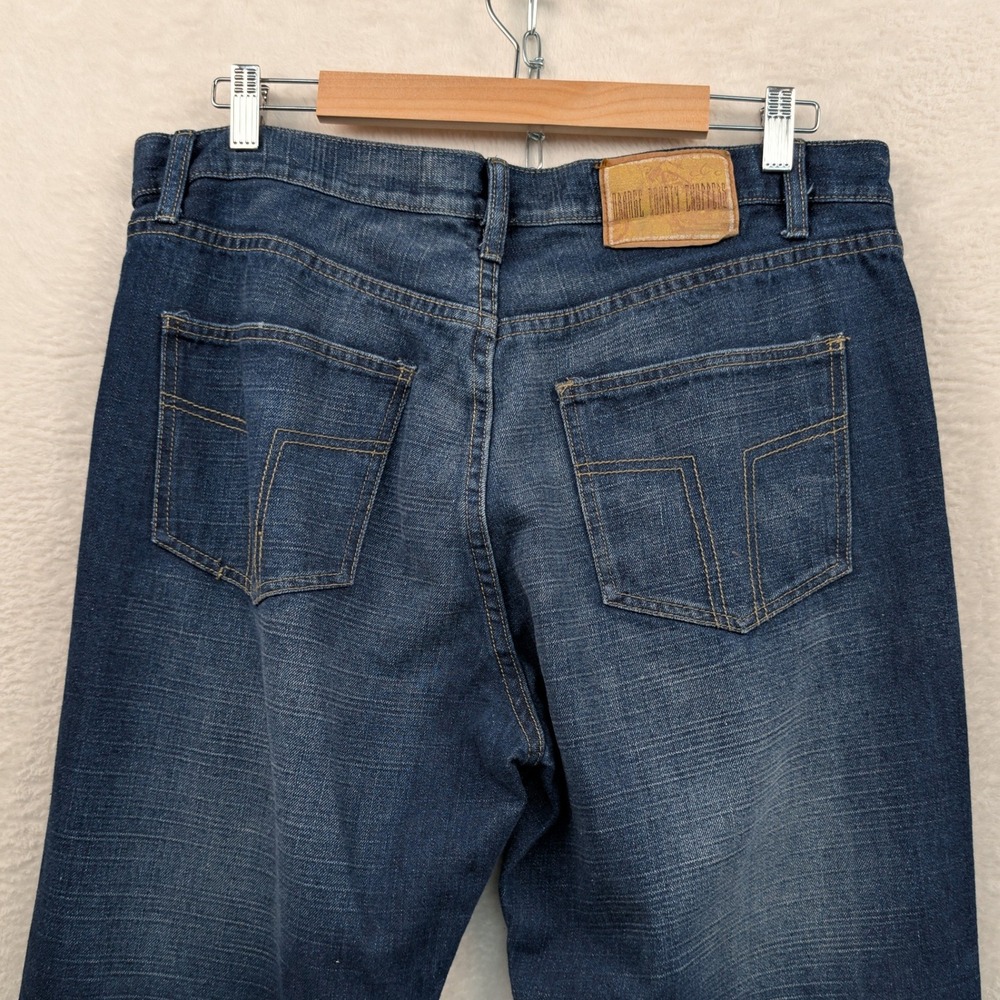 VTG Orange County Choppers Jeans Men's 37x30 Dark Blue Biker Grunge Wide Leg 90s - Picture 8 of 16